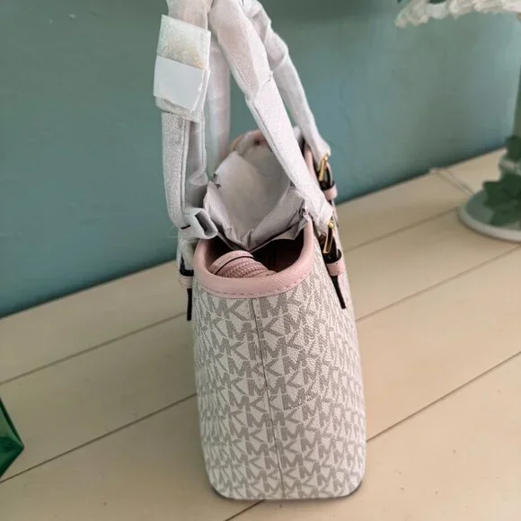 Michael Kors Jet Set Extra Small Logo Zippered Pocketbook/Shoulder Bag - Picture 4 of 6